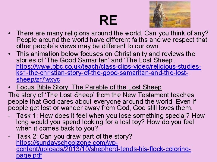RE • There are many religions around the world. Can you think of any?