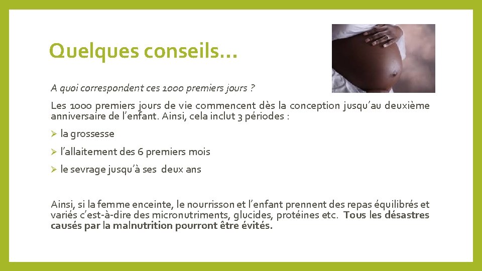 Les 1000 Premiers Jours 1000 Jours Trs Importants