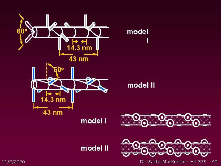 60 o 14. 3 nm model I 43 nm 60 o model II 14. 60 o 14. 3 nm model I 43 nm 60 o model II 14.