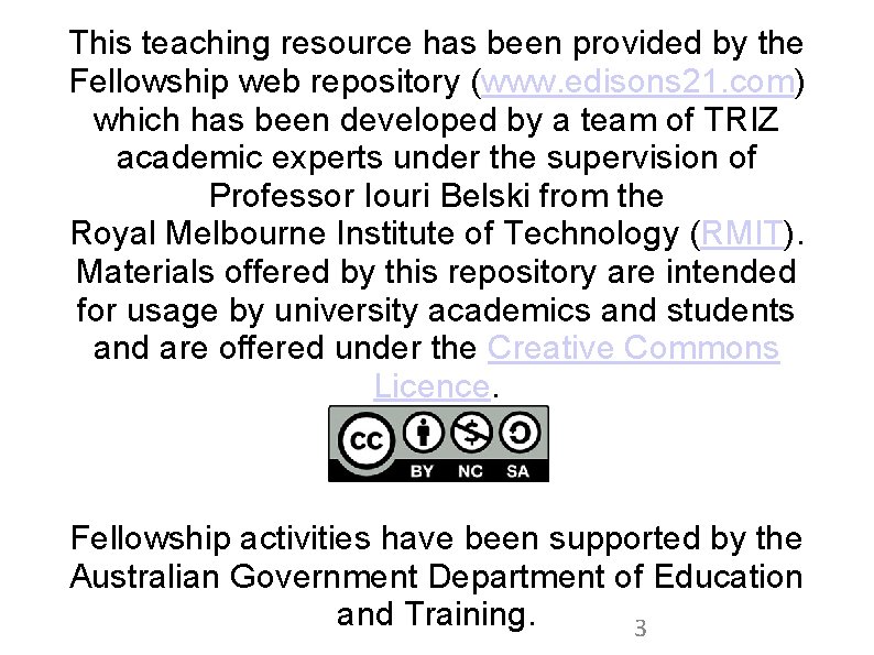 This teaching resource has been provided by the Fellowship web repository (www. edisons 21.