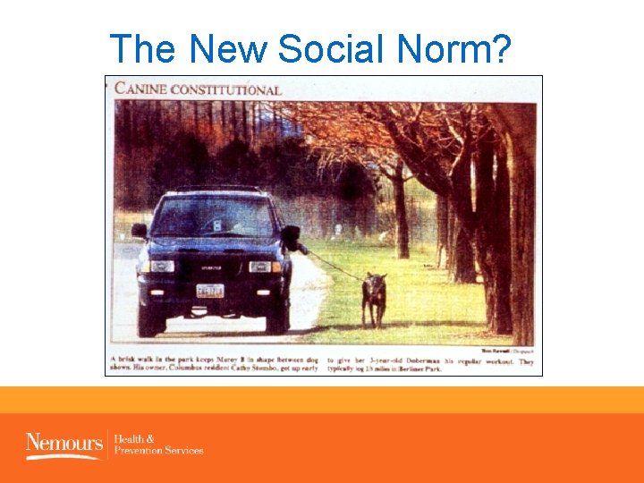 The New Social Norm? 