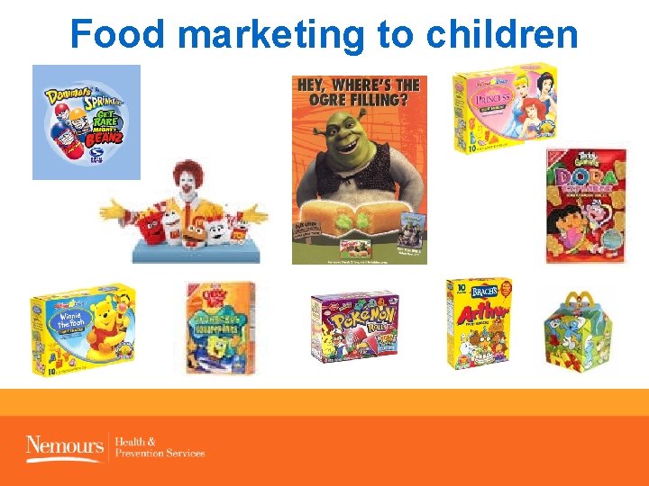 Food marketing to children 