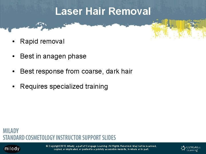 Laser Hair Removal • Rapid removal • Best in anagen phase • Best response Laser Hair Removal • Rapid removal • Best in anagen phase • Best response