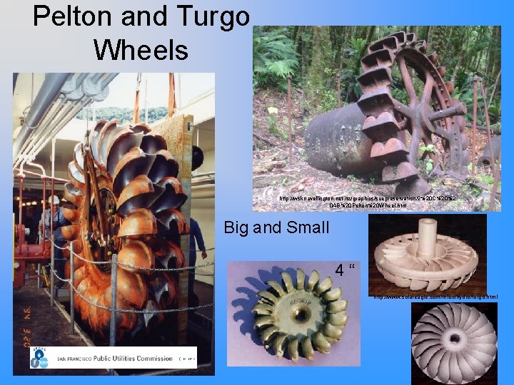 Pelton and Turgo Wheels http: //wskn. wellington. net. nz/graphics/suepreservation/2%20 C%20%2 0 AB%20 Pelton%20 Wheel.