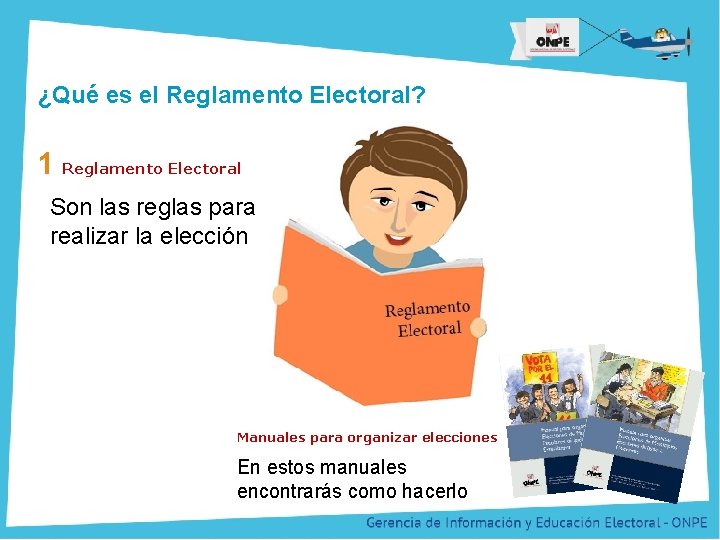 Título de la Presentación ¿Qué es el Reglamento Electoral? 1 Reglamento Electoral Son las