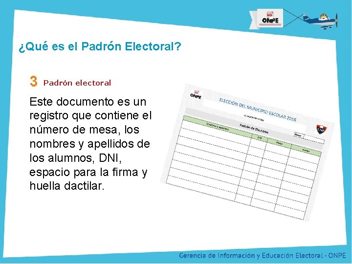 Título de la Presentación ¿Qué es el Padrón Electoral? 3 Padrón electoral Este documento