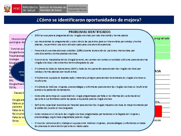 ¿Cómo se identificaron oportunidades de mejora? PROBLEMAS IDENTIFICADOS • Difícil acceso para la programación