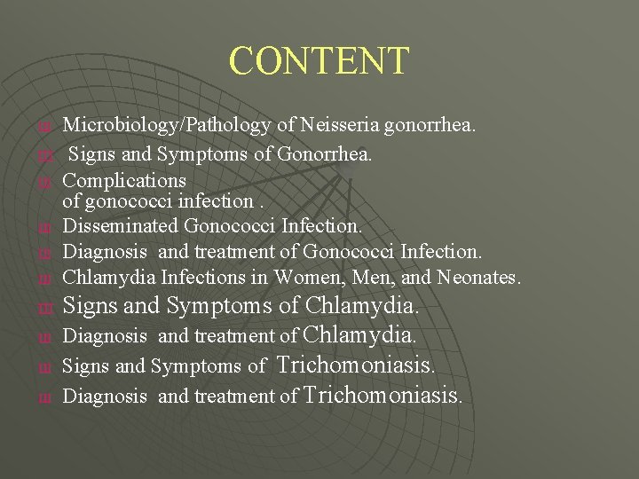Neisser Trichomonas gonococcus