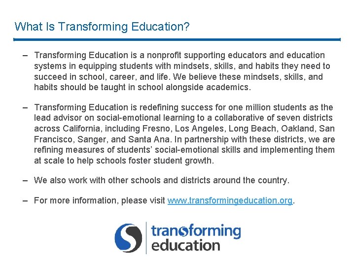 What Is Transforming Education? – Transforming Education is a nonprofit supporting educators and education What Is Transforming Education? – Transforming Education is a nonprofit supporting educators and education