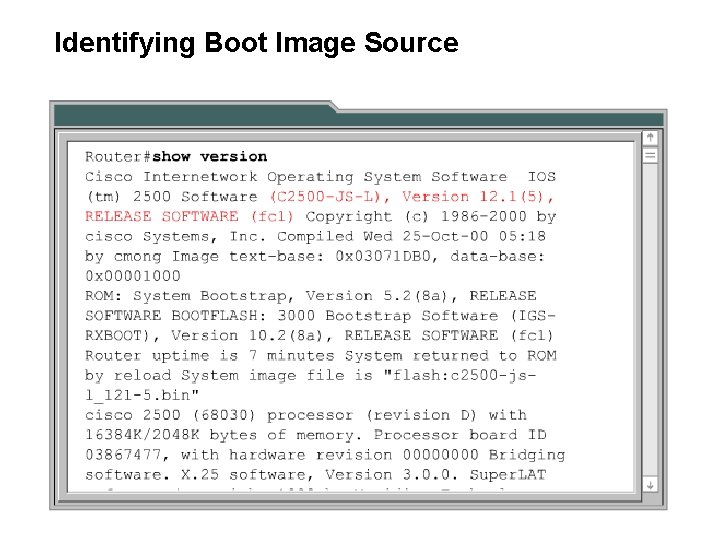 Identifying Boot Image Source 
