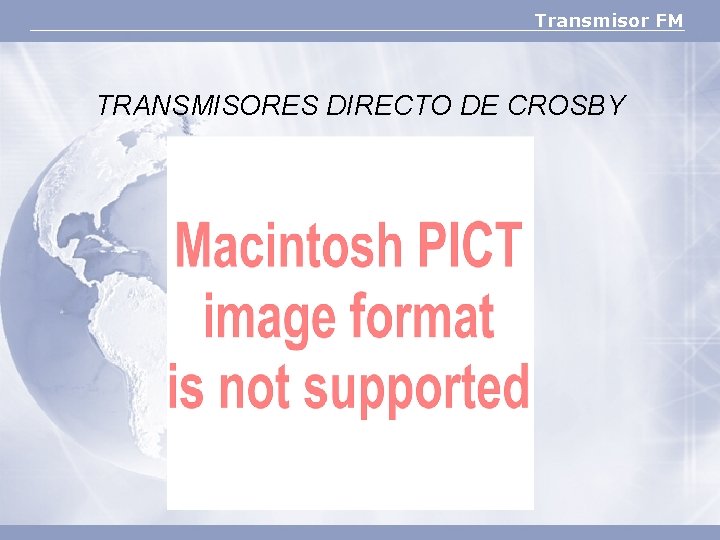 Transmisor FM TRANSMISORES DIRECTO DE CROSBY 