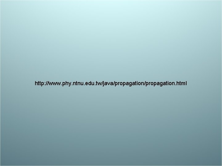 http: //www. phy. ntnu. edu. tw/java/propagation. html 