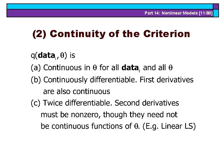 Part 14: Nonlinear Models [11/80] (2) Continuity of the Criterion 