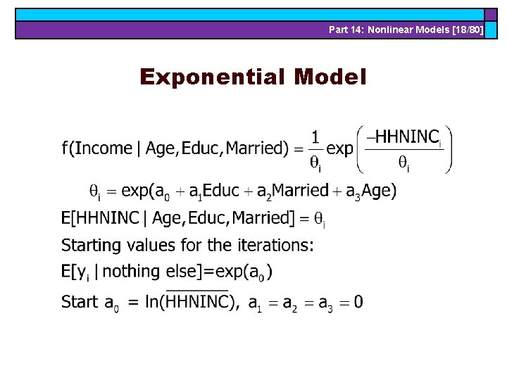 Part 14: Nonlinear Models [18/80] Exponential Model 