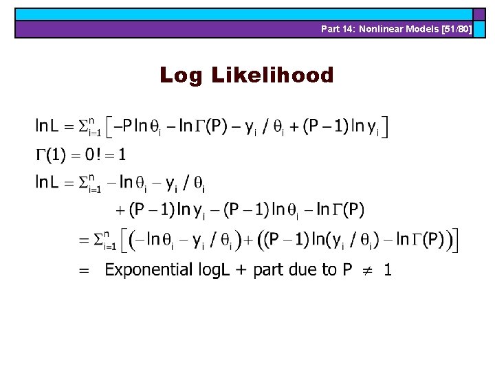 Part 14: Nonlinear Models [51/80] Log Likelihood 