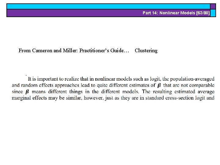 Part 14: Nonlinear Models [63/80] From Cameron and Miller: Practitioner’s Guide… Clustering 