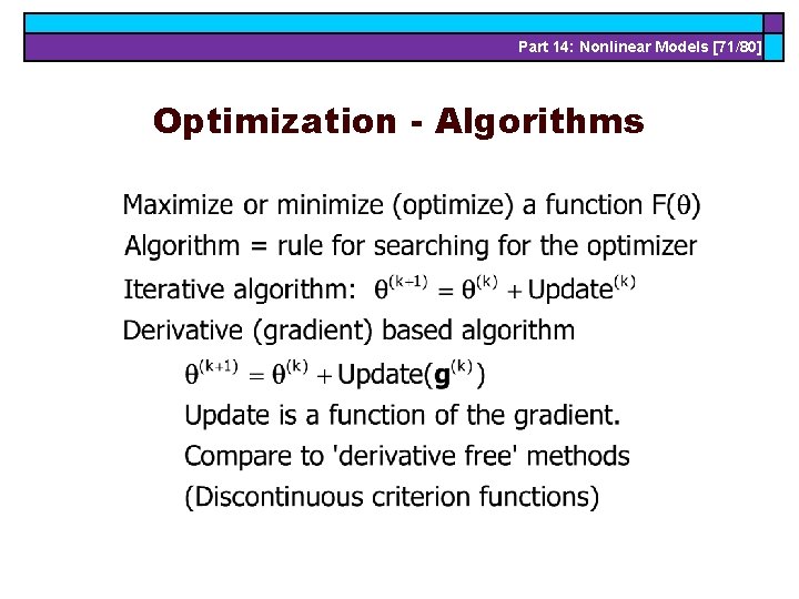 Part 14: Nonlinear Models [71/80] Optimization - Algorithms 