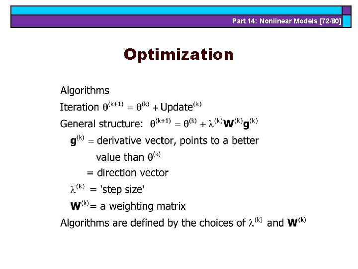 Part 14: Nonlinear Models [72/80] Optimization 
