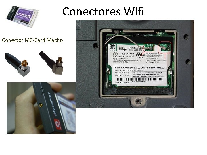 Conectores Wifi Conector MC-Card Macho 