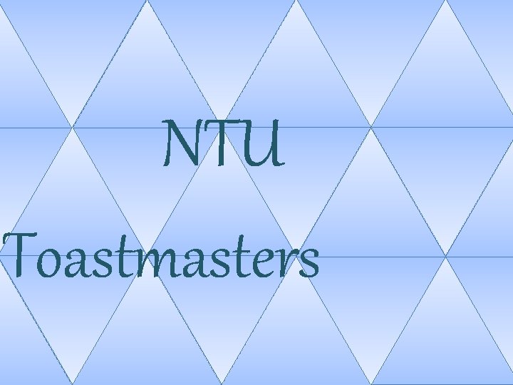 NTU Toastmasters 