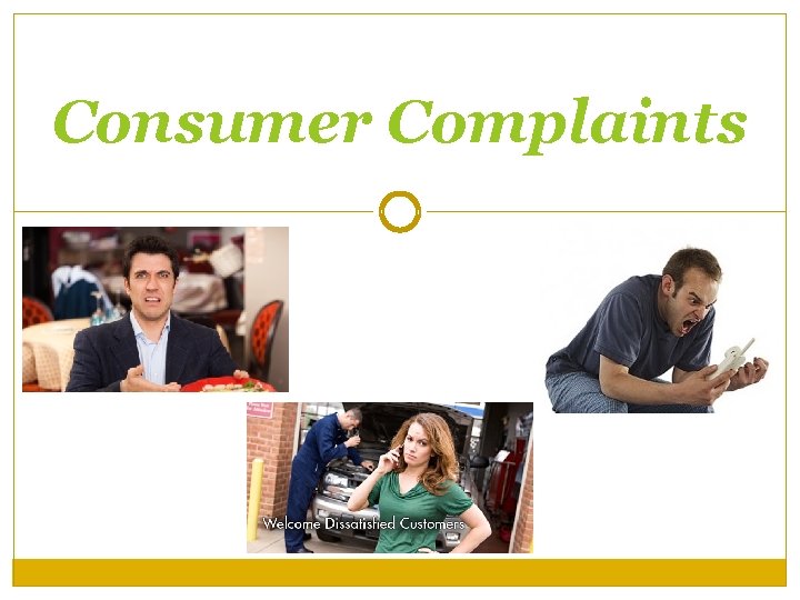 Consumer Complaints 