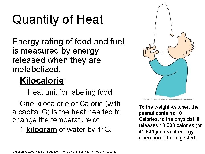 Quantity of Heat Energy rating of food and fuel is measured by energy released