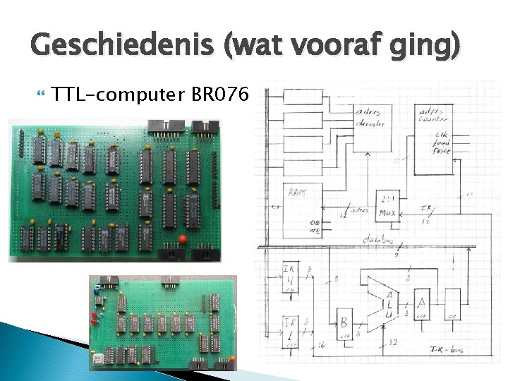 Geschiedenis (wat vooraf ging) TTL-computer BR 076 Geschiedenis (wat vooraf ging) TTL-computer BR 076