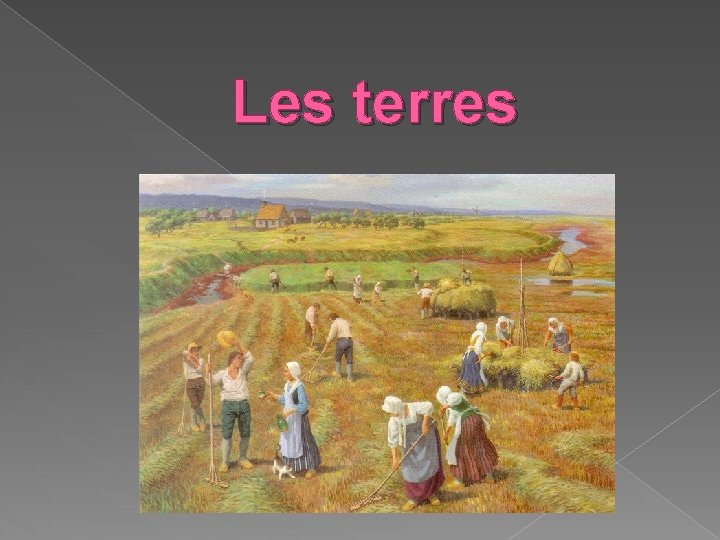 Les terres 