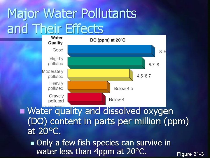 Major Water Pollutants and Their Effects n Water quality and dissolved oxygen (DO) content