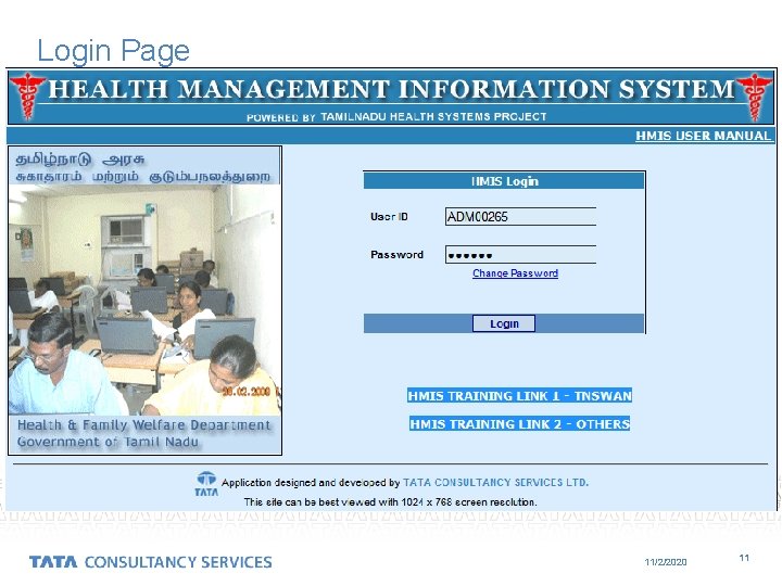 Login Page 11/2/2020 11 