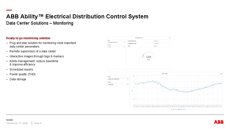 — ABB Ability™ Electrical Distribution Control System Data Center Solutions – Monitoring Ready to