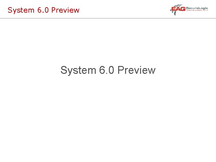 System 6. 0 Preview 