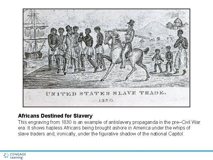 Africans Destined for Slavery This engraving from 1830 is an example of antislavery propaganda