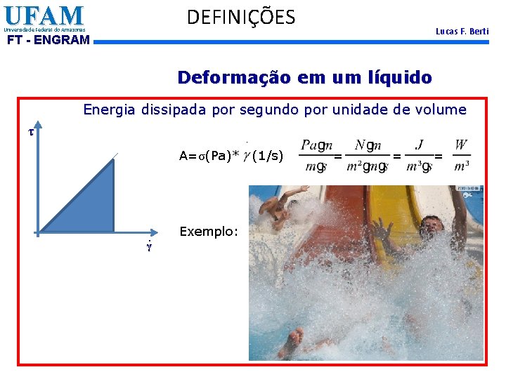 UFAM DEFINIÇÕES Universidade Federal do Amazonas Lucas F. Berti FT - ENGRAM Deformação em