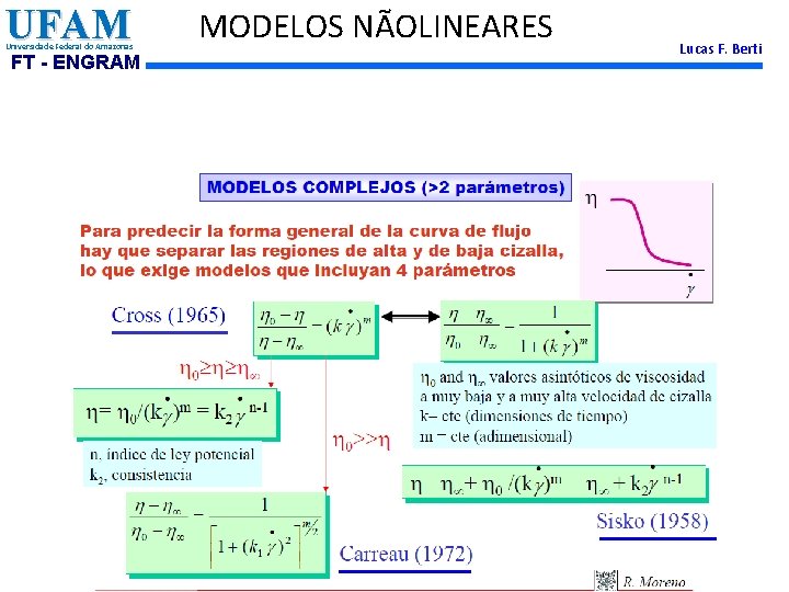 UFAM Universidade Federal do Amazonas FT - ENGRAM MODELOS NÃOLINEARES Lucas F. Berti 