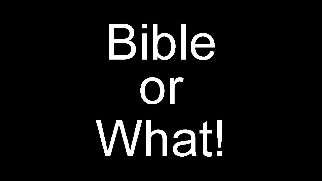 Bible or What! 