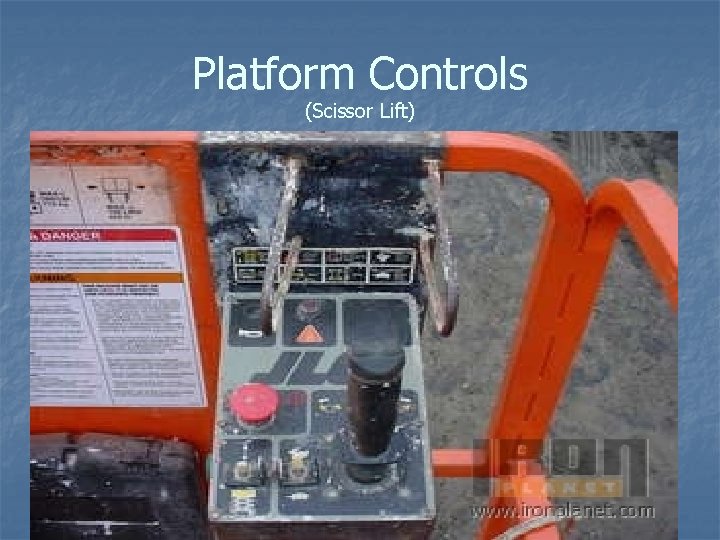 Platform Controls (Scissor Lift) 