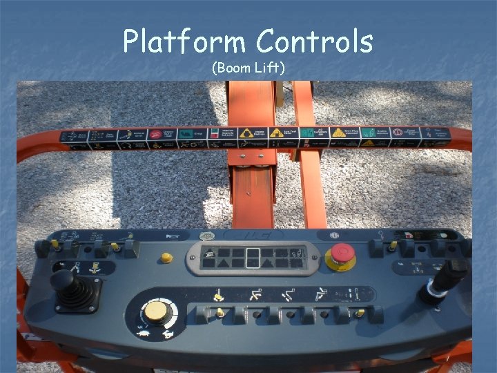 Platform Controls (Boom Lift) 