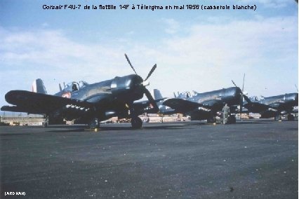 Corsair F 4 U-7 de la flottille 14 F à Télergma en mai 1956