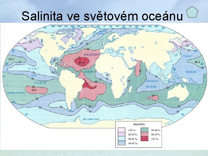 Salinita ve světovém oceánu 