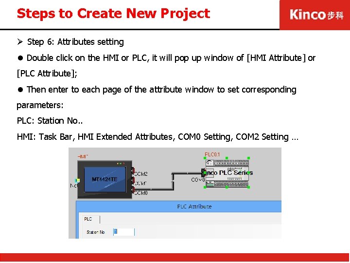 Steps to Create New Project Ø Step 6: Attributes setting l Double click on