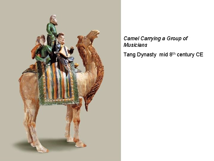 Camel Carrying a Group of Musicians Tang Dynasty mid 8 th century CE 