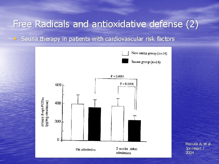 Free Radicals and antioxidative defense (2) • Sauna therapy in patients with cardiovascular risk