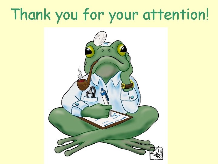 Thank you for your attention! 