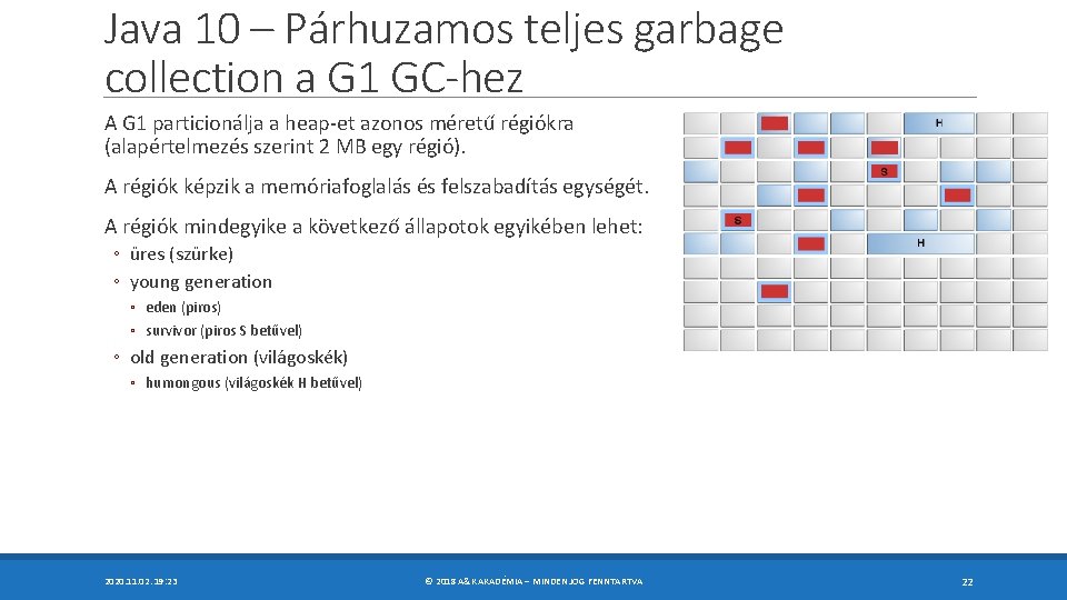 Java 10 – Párhuzamos teljes garbage collection a G 1 GC-hez A G 1