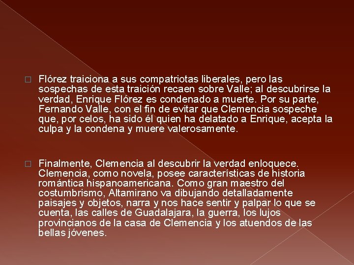 � Flórez traiciona a sus compatriotas liberales, pero las sospechas de esta traición recaen � Flórez traiciona a sus compatriotas liberales, pero las sospechas de esta traición recaen