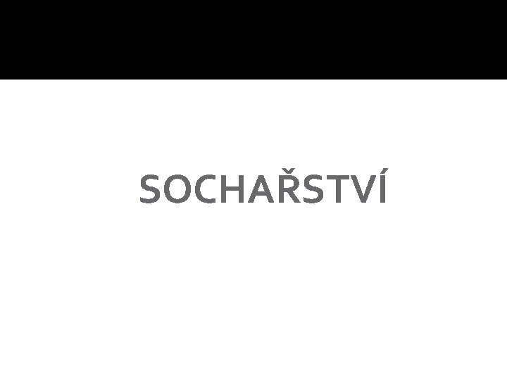 SOCHAŘSTVÍ 