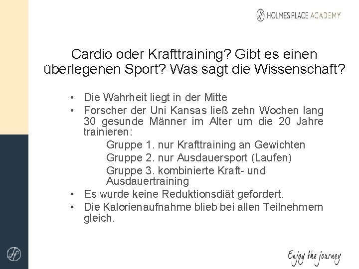 Cardio oder Krafttraining? Gibt es einen überlegenen Sport? Was sagt die Wissenschaft? • Die