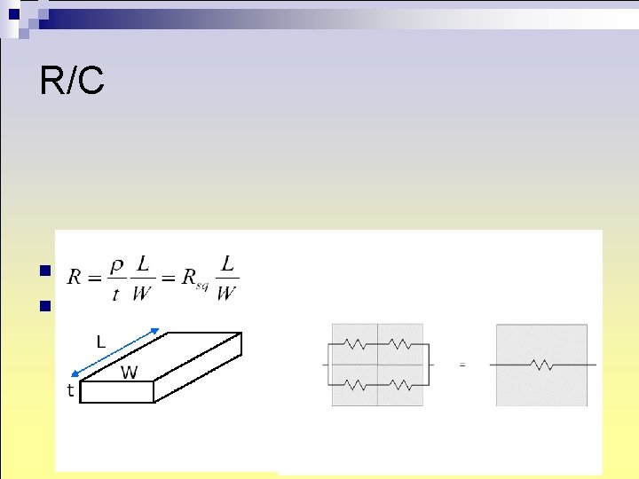 R/C n n How to Calculate Wire Resistance of any size square is constant R/C n n How to Calculate Wire Resistance of any size square is constant