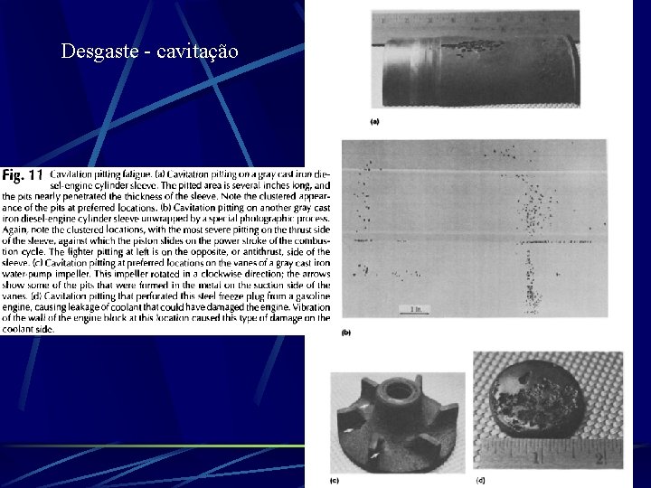 Desgaste - cavitação 
